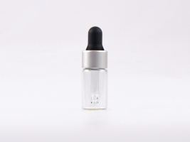 Pipettenflasche 3 ml - mattsilber